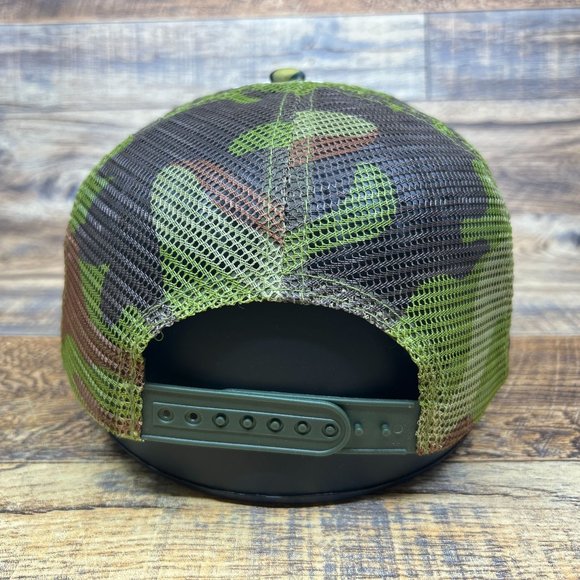 Retro Brooklyn Nets Mens Trucker Hat Camo Snapback NBA Basketball Mesh Ball Cap - Picture 5 of 7